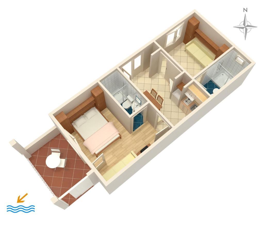 Apartments By The Sea Podgora, Makarska - 2615 エクステリア 写真
